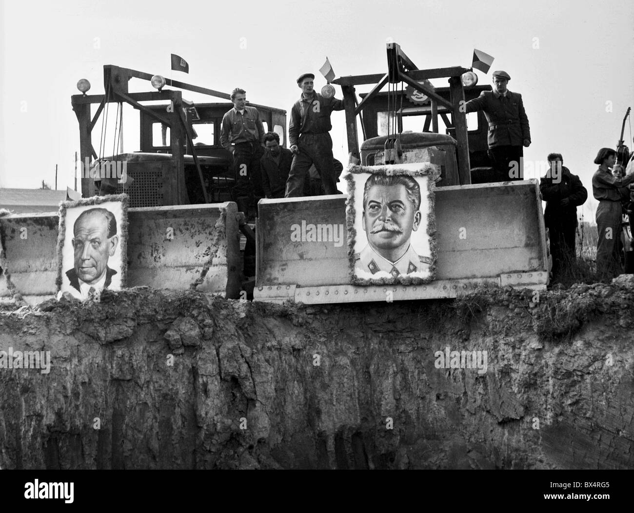 Klement Gottwald plantes Fer Banque D'Images