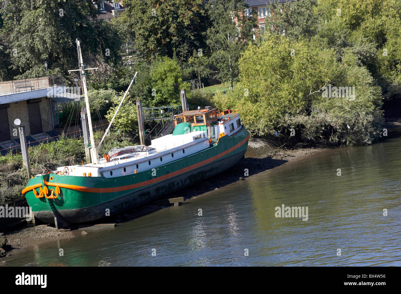 Boats on River Thames Richmond Banque D'Images