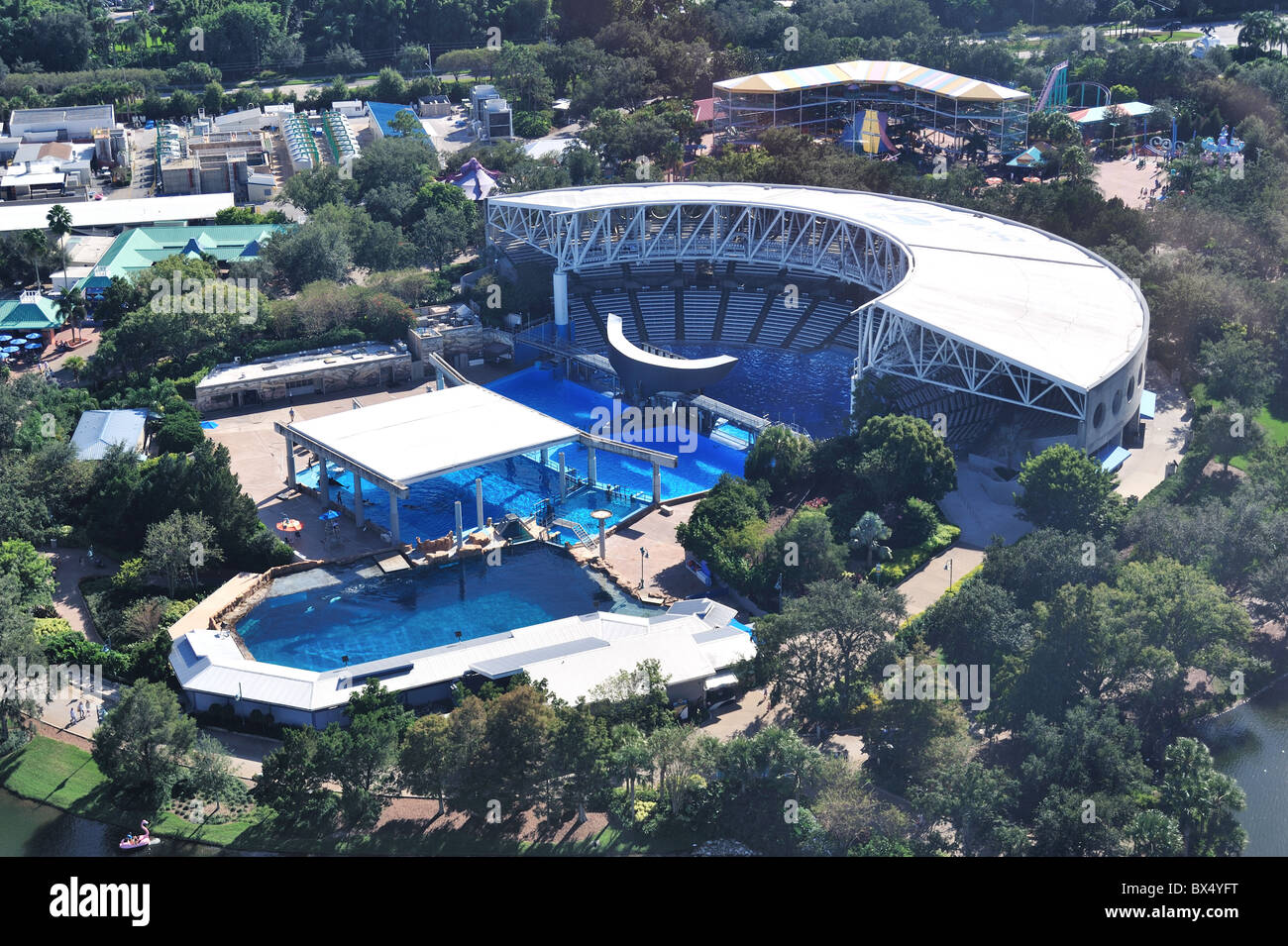 Stade Shamu SeaWorld en Floride Banque D'Images