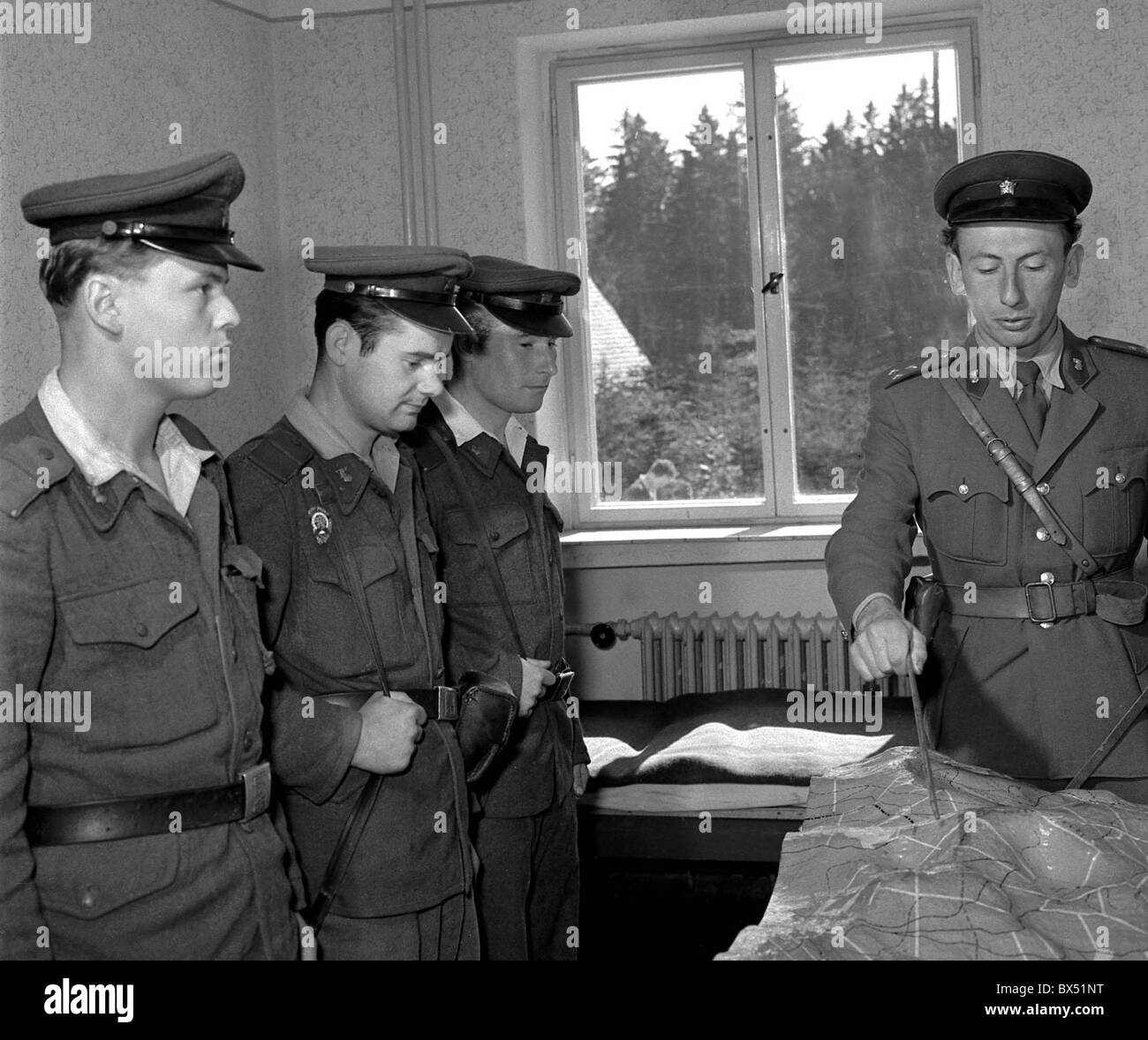 Border patrol reçoit des commandes Banque D'Images