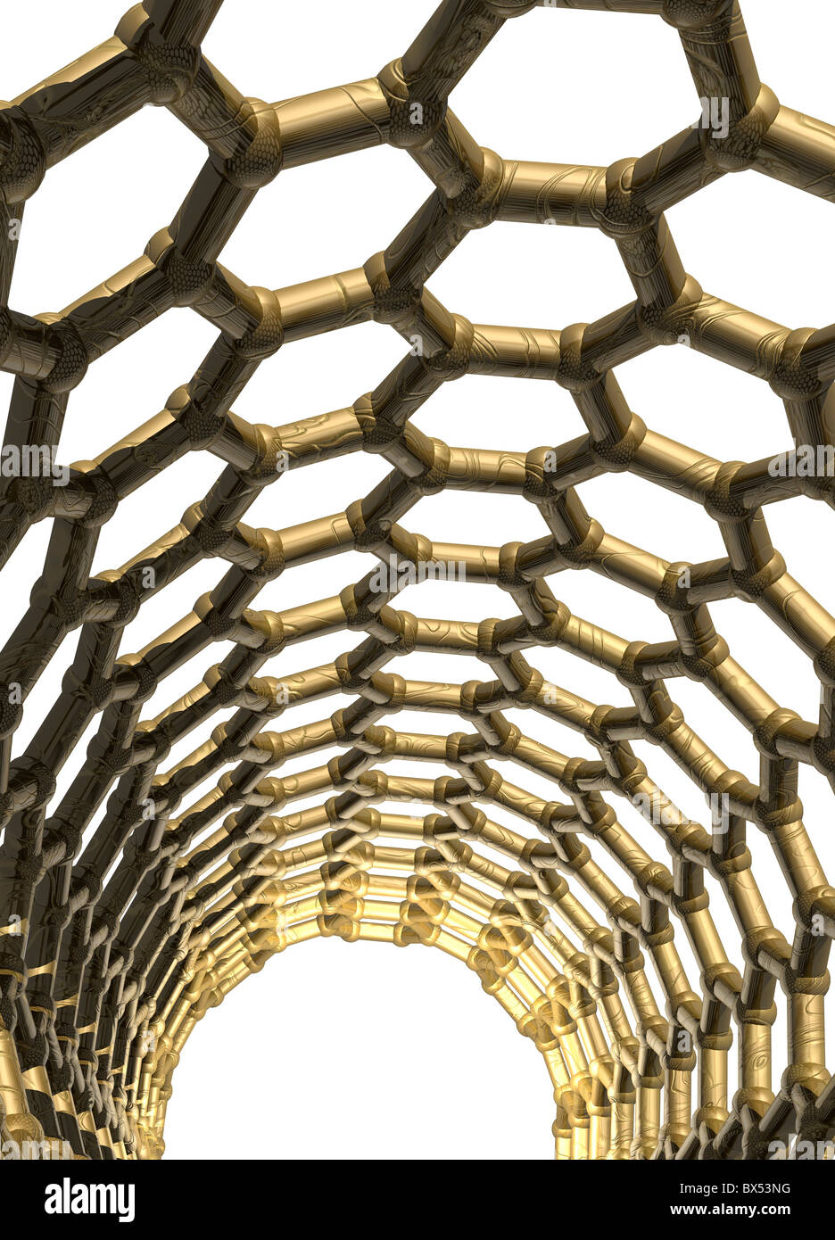 Nanotube Carbone, artwork Banque D'Images