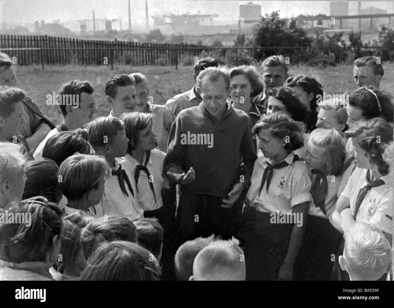 Les jeunes communistes, les enfants, les enfants de l'école Banque D'Images