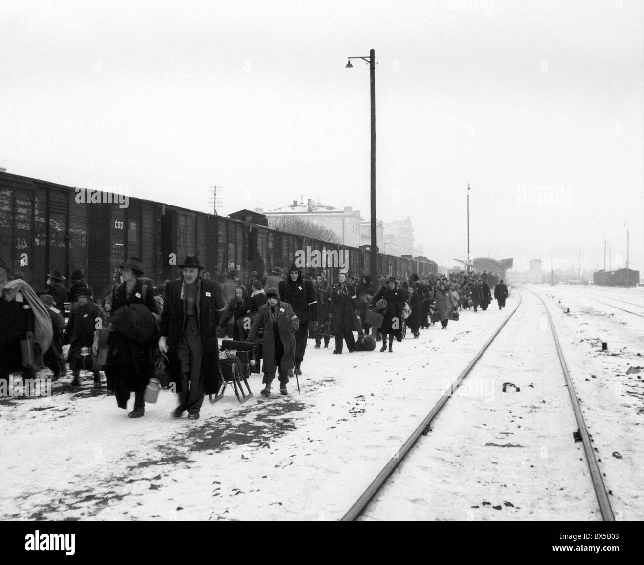 Les Allemands ethniques, l'expulsion de Sudètes Banque D'Images