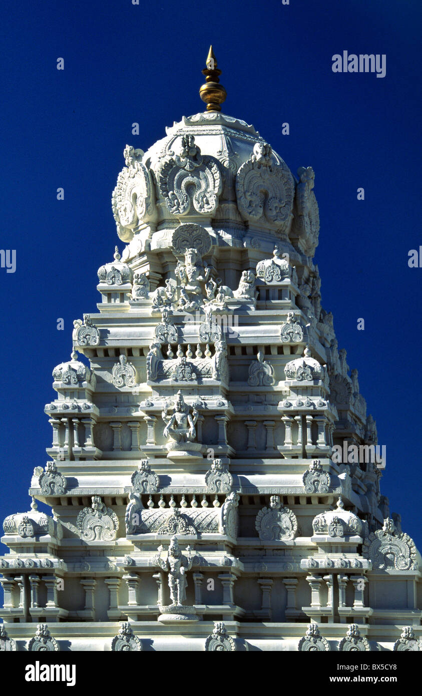 Temple hindou du dieu hindou Venkateswara de Vishnu dans Calabasas, en Californie. Banque D'Images