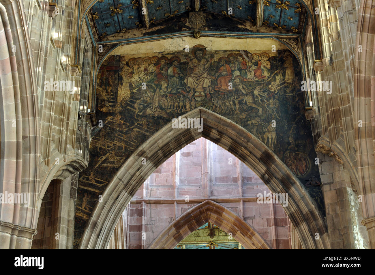 La peinture de Doom, Holy Trinity Church, Coventry, Angleterre, RU Banque D'Images