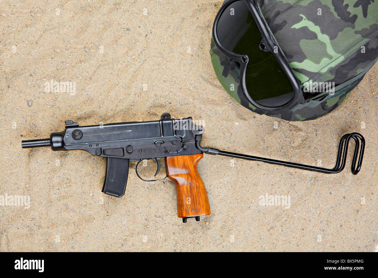 Machine gun, 7,65, Skorpion arme mortelle, les mines, d'armes meurtrières. (Photo/CTK Josef Horazny) Banque D'Images