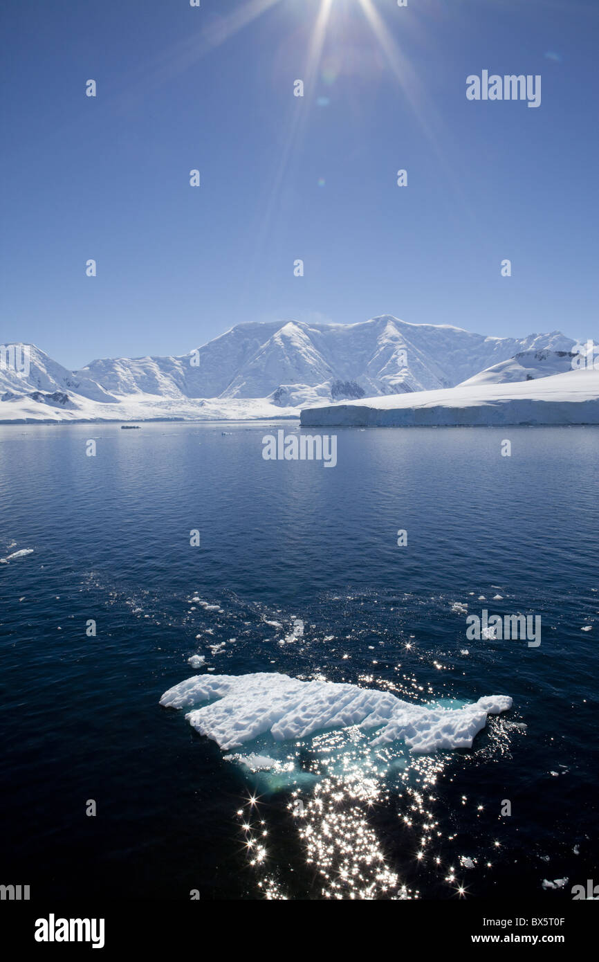Glacier Bay, Port Lockroy, Péninsule Antarctique, l'Antarctique, régions polaires Banque D'Images