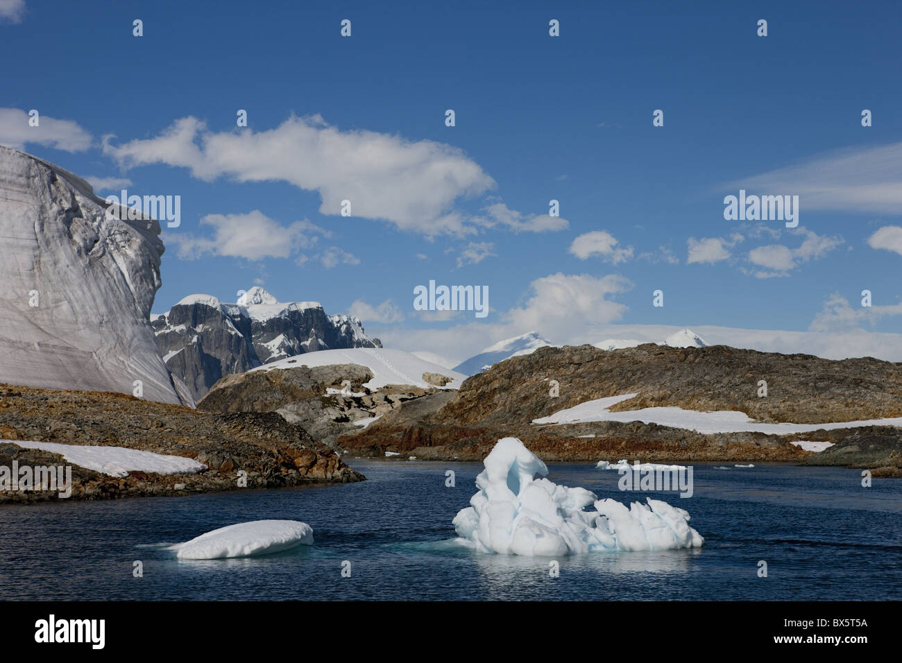 Glacier près de la station de recherche antarctique, Vernadsky, péninsule antarctique, régions polaires Banque D'Images