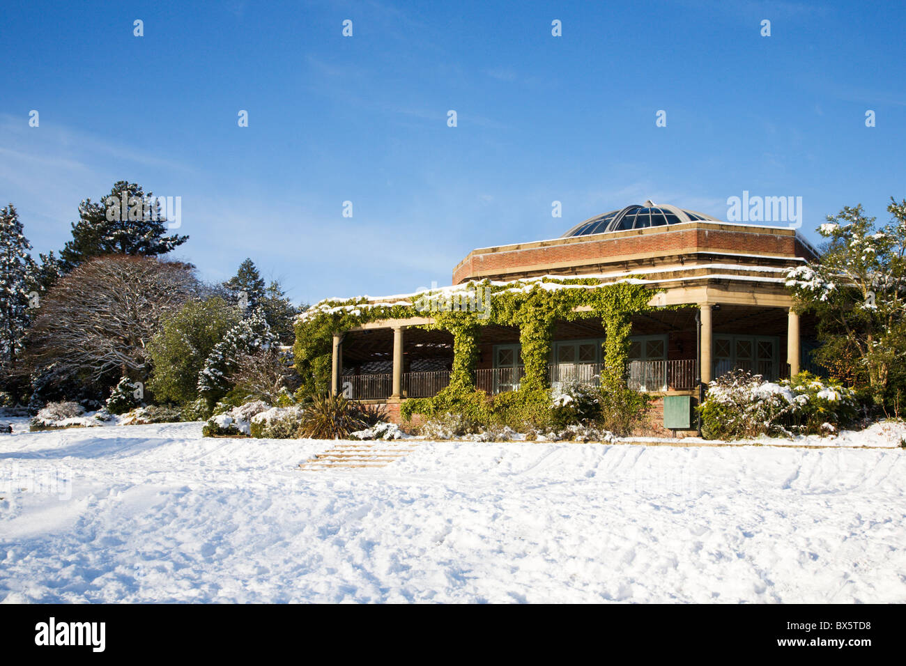 En hiver Valley Gardens Harrogate North Yorkshire Angleterre Banque D'Images