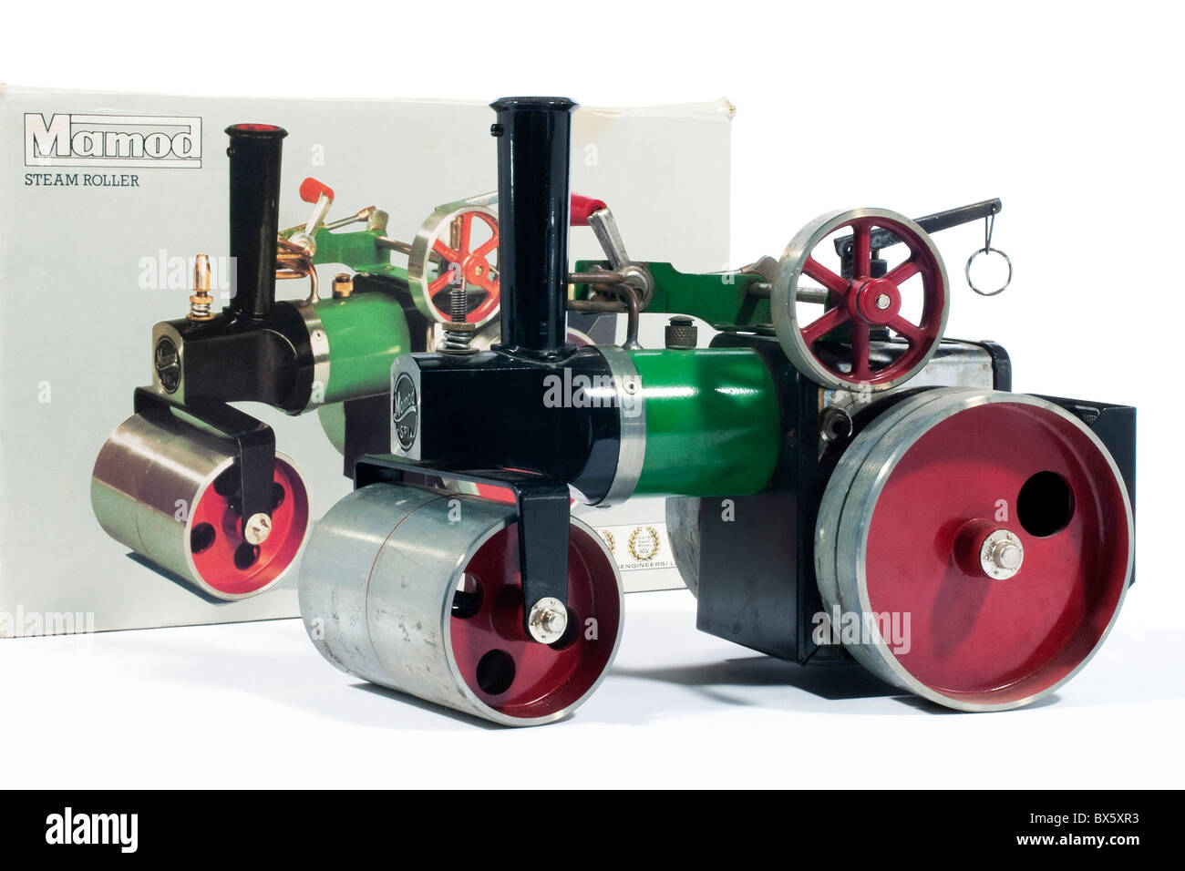 Le rouleau compresseur en direct Mamod modèle produit dans les années 1970 s par Mamod une société spécialisée dans la production de modèles à vapeur Banque D'Images