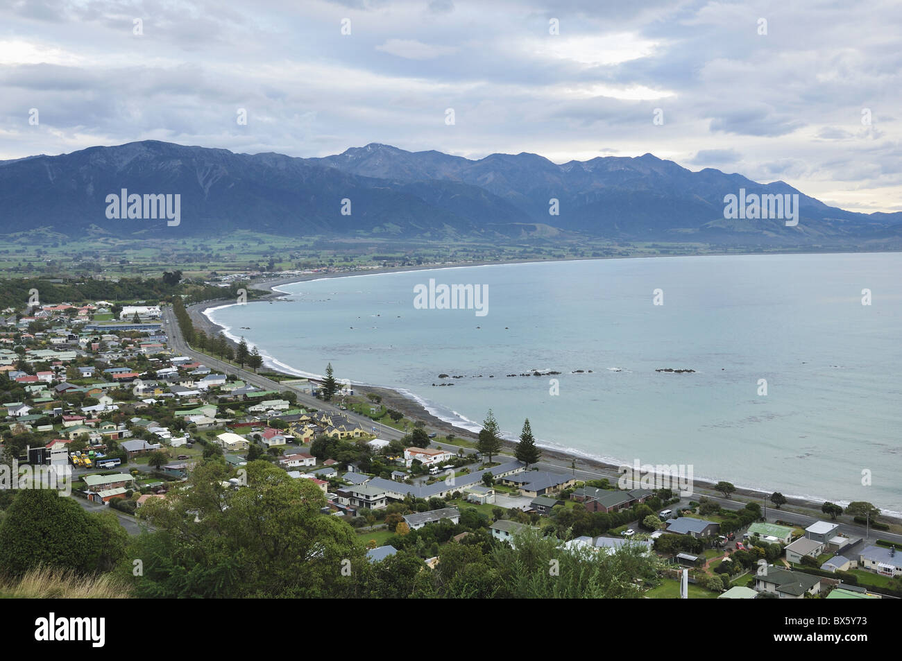 Seaward Kaikoura Ranges, Kaikoura, Canterbury, île du Sud, Nouvelle-Zélande, Pacifique Banque D'Images