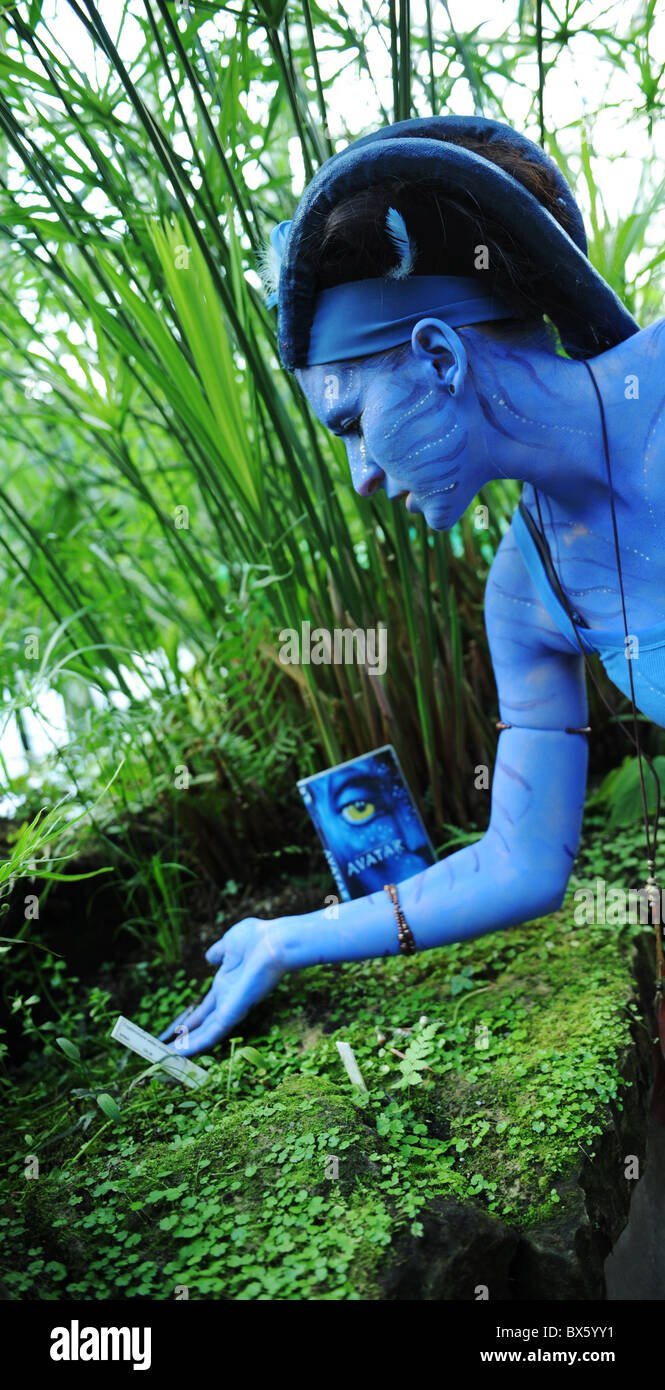 Avatar Blu-ray disc et DVD lancer Banque D'Images