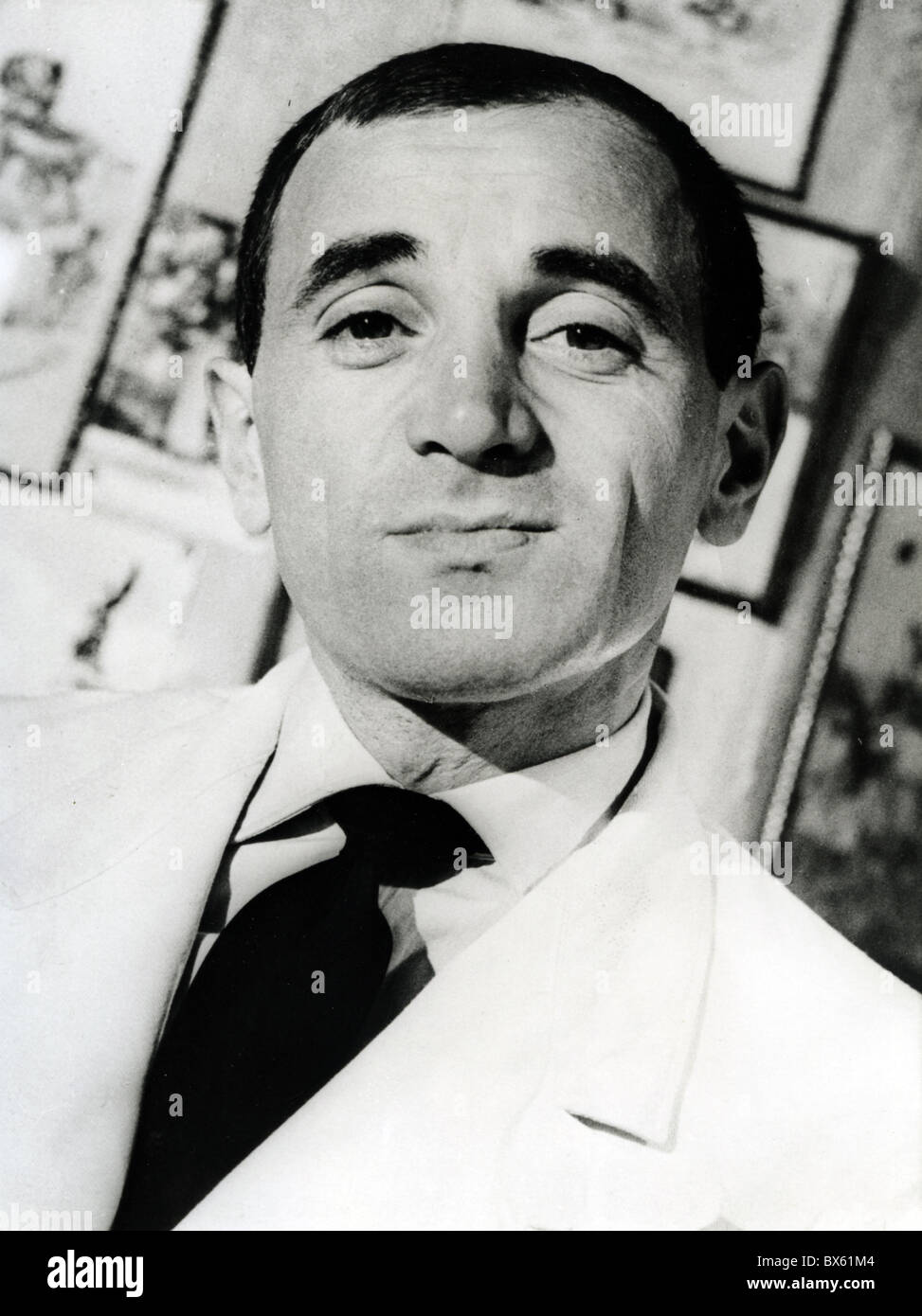 CHARLES AZNAVOUR Armenian-French auteur-compositeur-interprète et comédien Banque D'Images