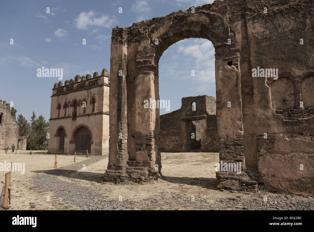 Le Château de Fasilides, Gondar, Éthiopie, Afrique Banque D'Images