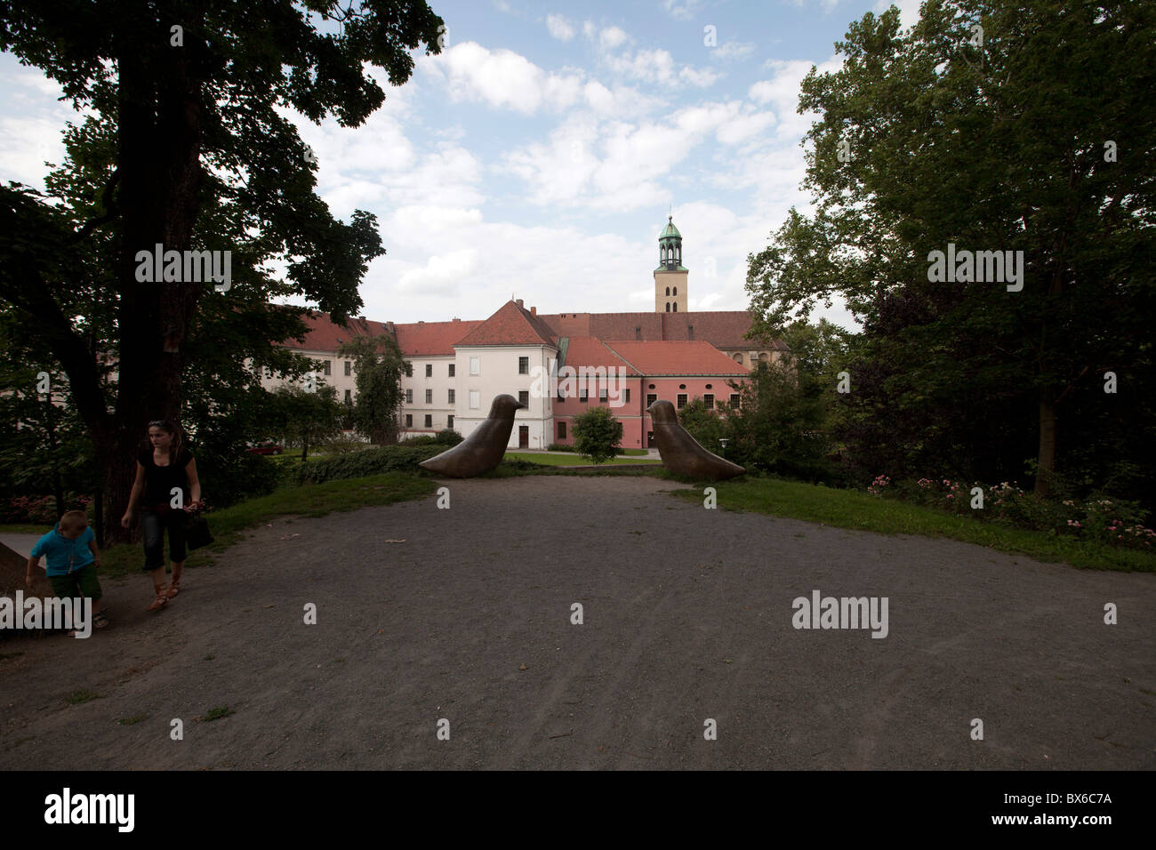 Le complexe de monastère minorite et l'église de l'Esprit Saint dans l'Opava. (CTK Photo/Rene Fluger) Banque D'Images