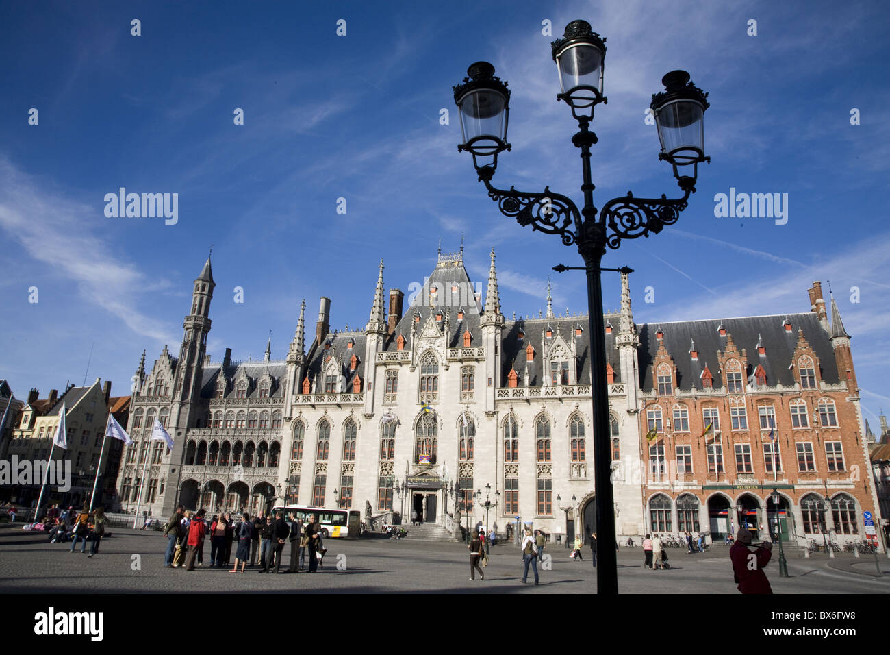 Place centrale de Bruges, Belgique, Europe Banque D'Images