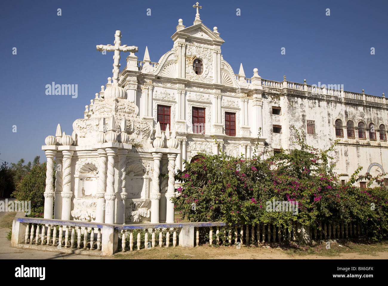 Eglise Saint-Paul dans l'ancienne colonie portugaise de Diu, Diu et Daman, l'Inde, l'Asie Banque D'Images