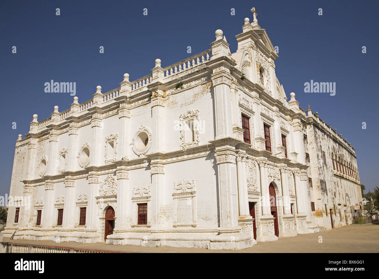 Eglise Saint-Paul dans l'ancienne colonie portugaise de Diu, Diu et Daman, l'Inde, l'Asie Banque D'Images