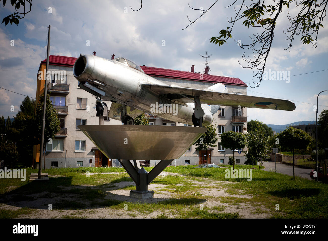 Un avion de chasse russe fait MiG 15 bis s'affiche en République tchèque,  Pribor. (CTK Photo/Rene Fluger Photo Stock - Alamy