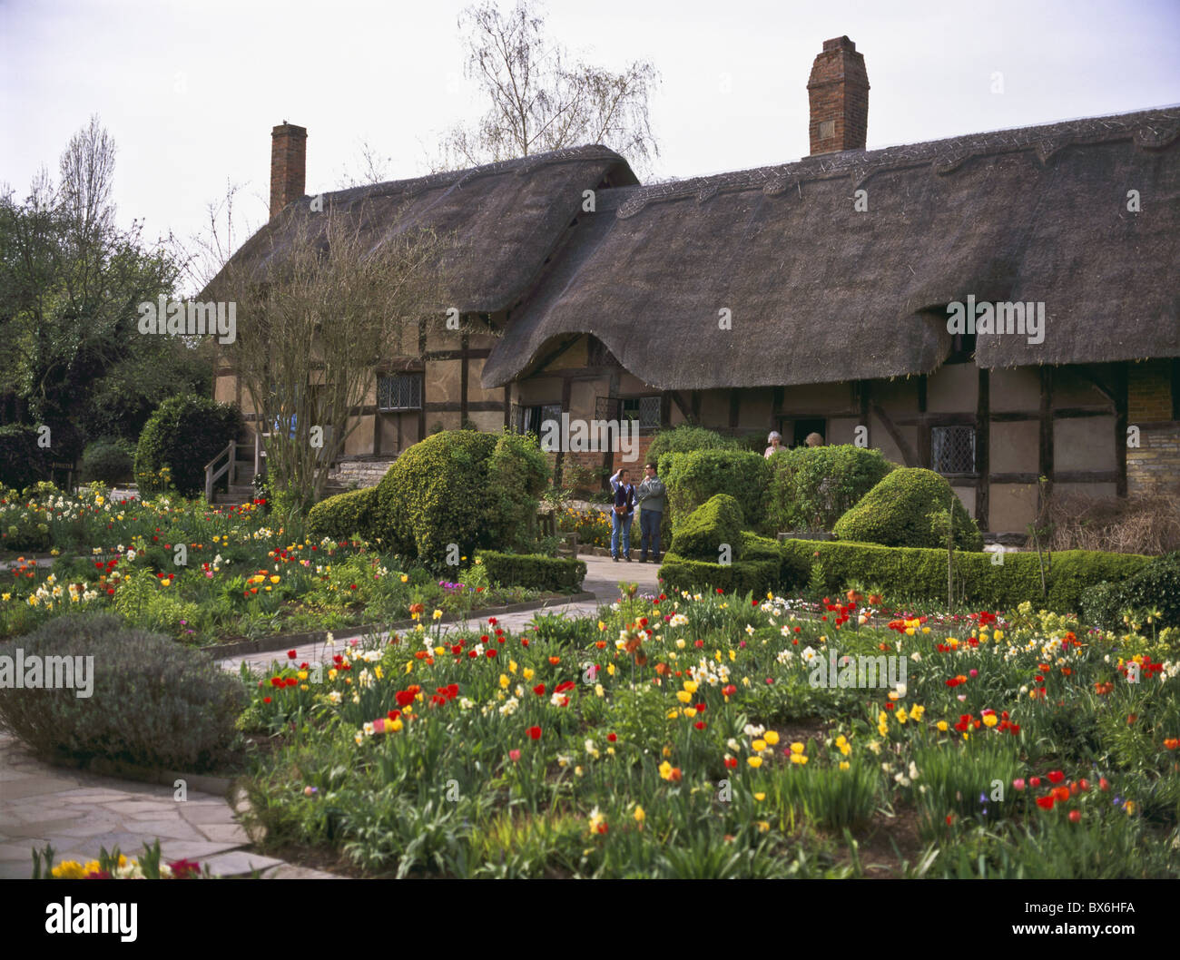 Anne Hathaway's Cottage Shottery, village, près de Stratford-upon-Avon, Warwickshire, England, UK Banque D'Images