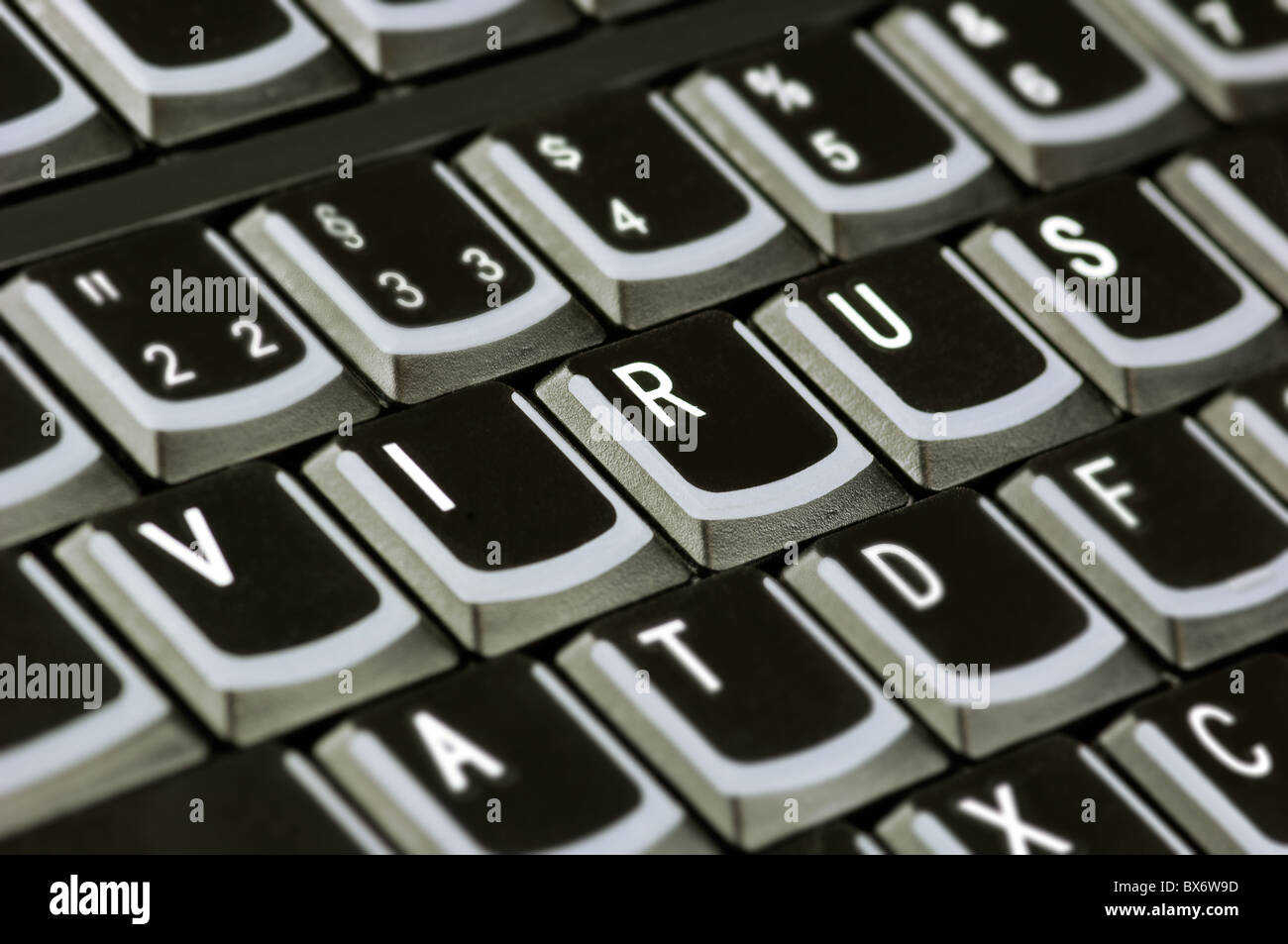 Photo symbole pour les virus informatiques Banque D'Images