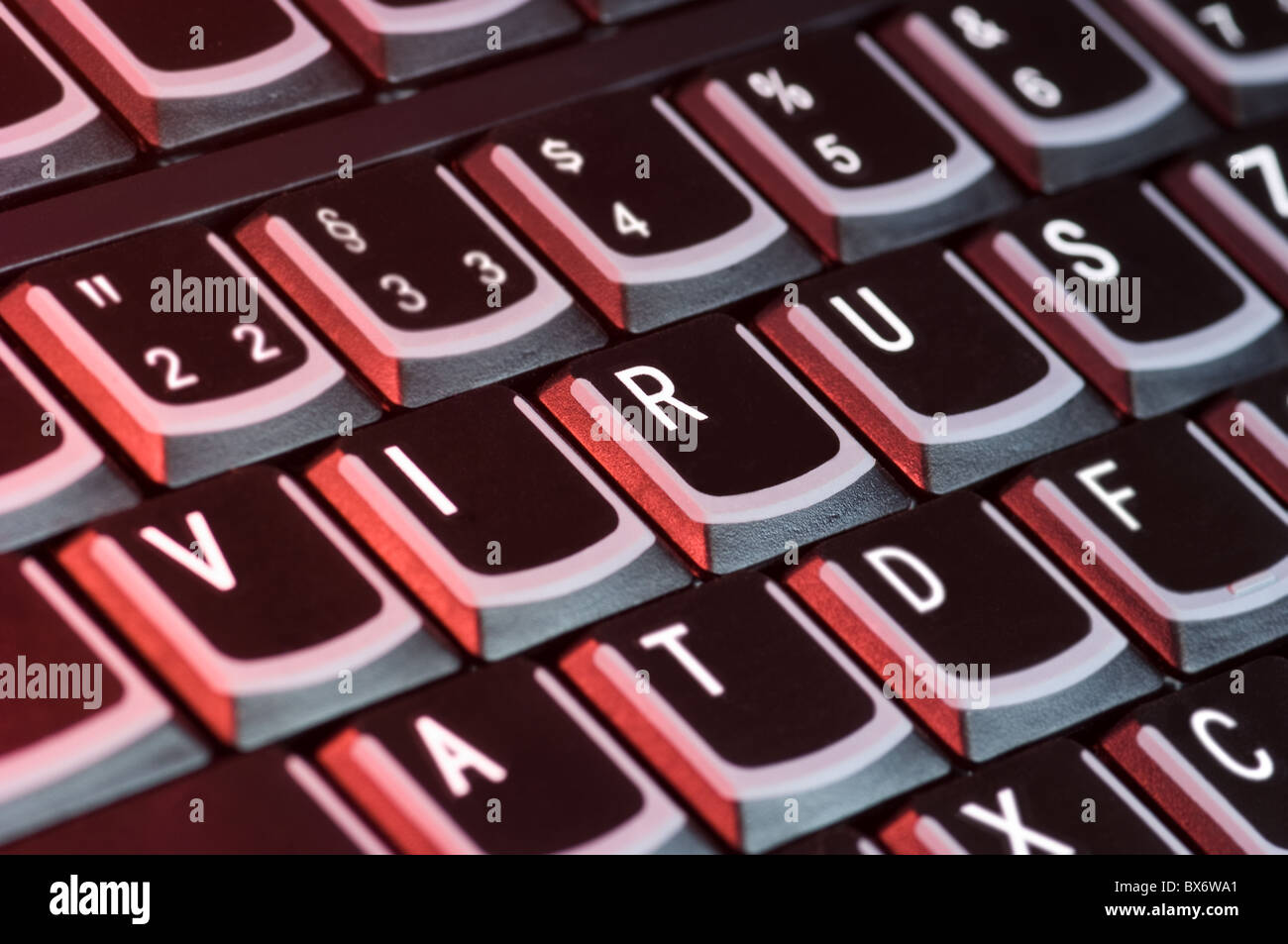 Photo symbole pour les virus informatiques Banque D'Images