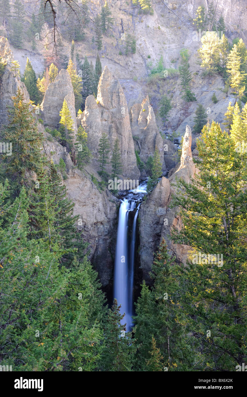 Tower Falls, parc national de Yellowstone, Wyoming, USA Banque D'Images