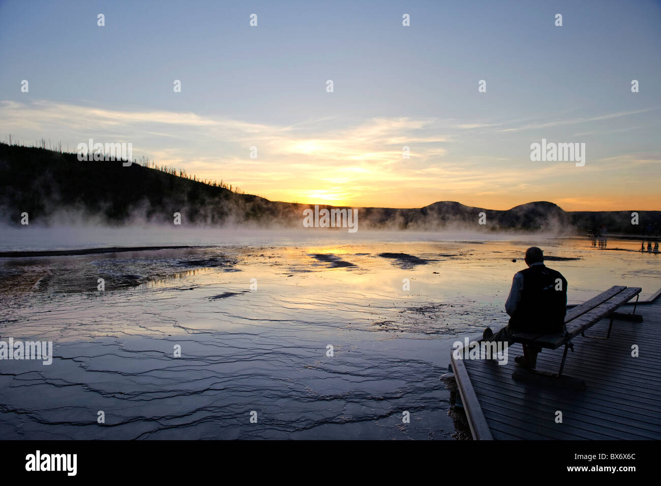 Grand Prismatic Spring, Yellowstone National Park, Wyoming, USA Banque D'Images