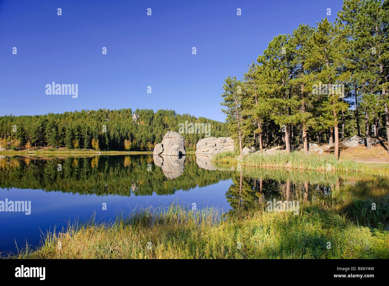 Sylvan Lake, Black Hills National Forest, Custer State Park, le Dakota du Sud Banque D'Images