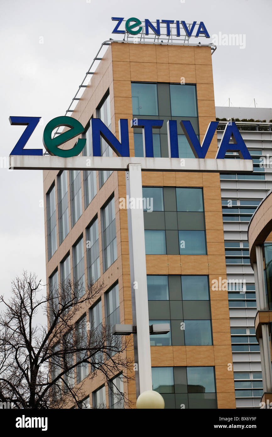 Zentiva, entreprise pharmaceutique, logo Banque D'Images