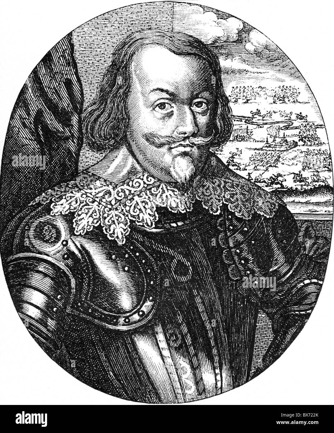 Johan Banér, count, 23.6.1598 - 10.5.1641, général suédois, demi-longueur, gravure sur cuivre par P. Aubry, 17e siècle, l'artiste a le droit d'auteur , de ne pas être effacé Banque D'Images