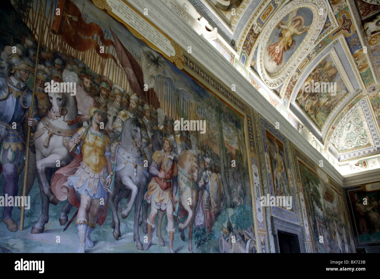 À l'intérieur du Palais Farnèse à caprarola, italie Banque D'Images