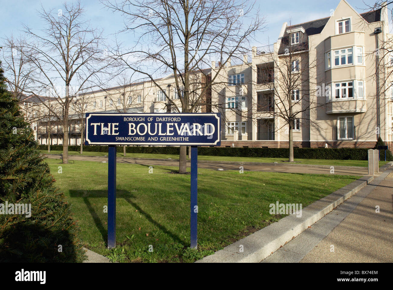 Entrée Parc Kent UK Banque D'Images