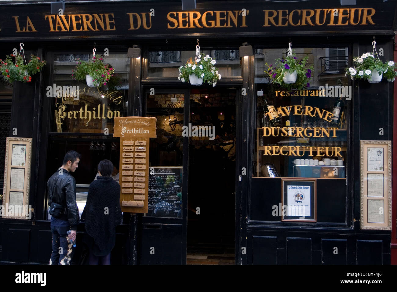 Restaurant à l'île st-louis Banque D'Images