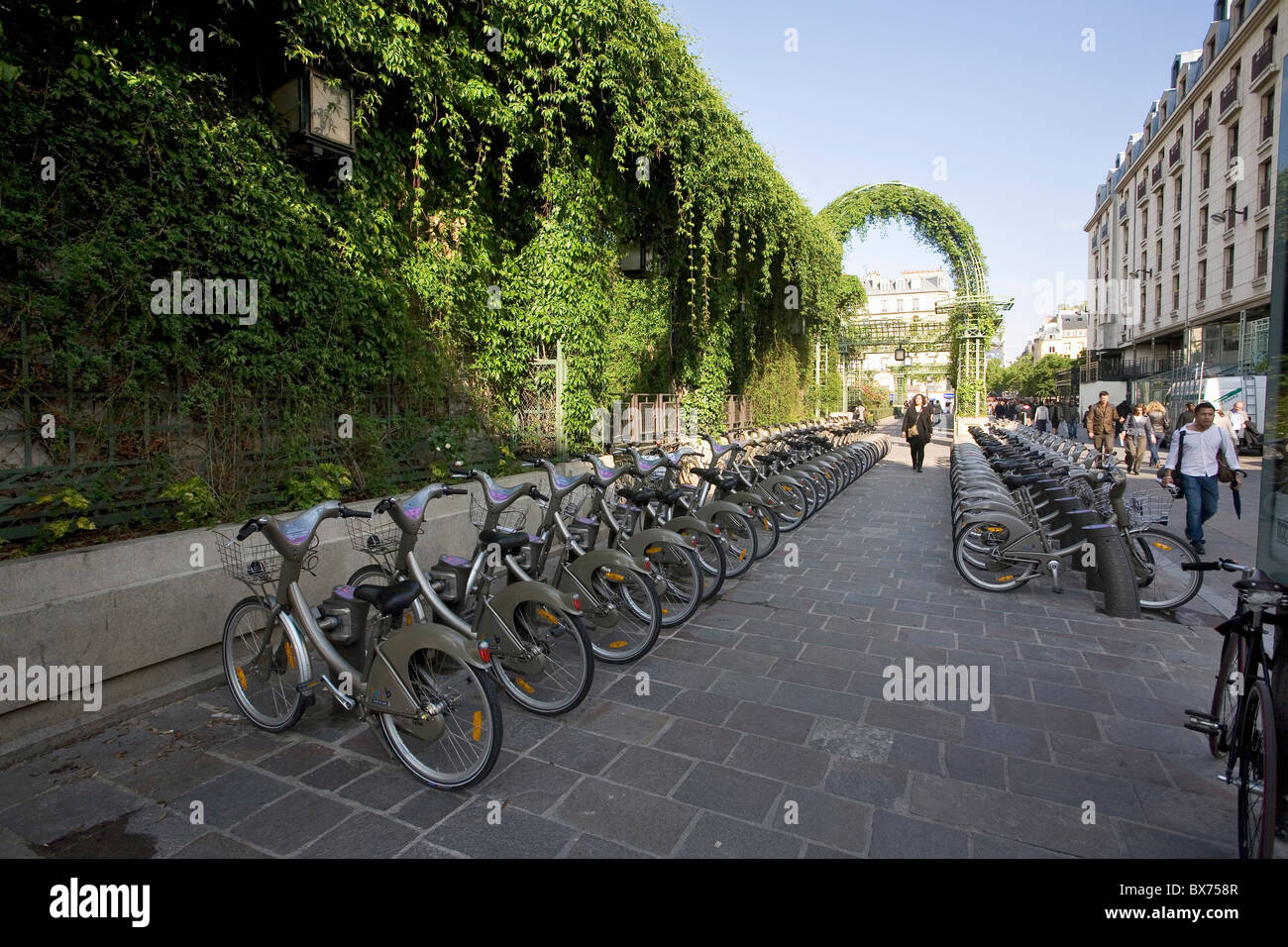 Des vélos à les Halles Banque D'Images
