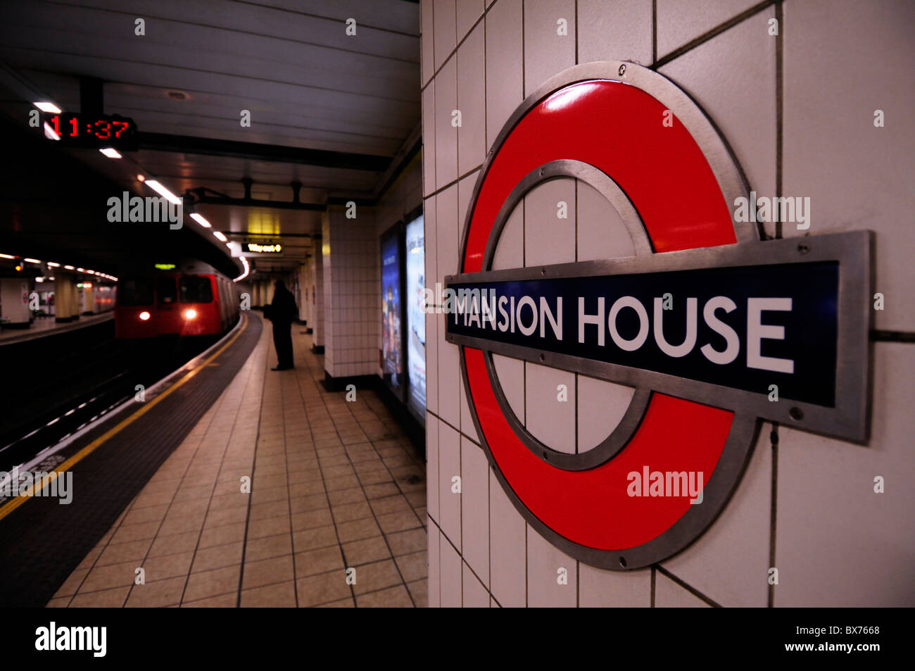 La station de métro Mansion House, Londres, Angleterre, Royaume-Uni Banque D'Images