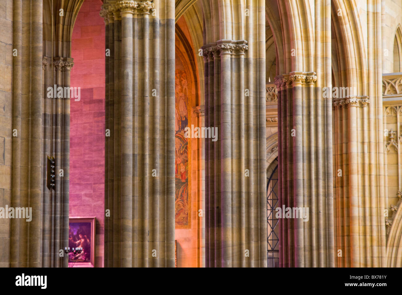 Belle cathédrale à prag, République tchèque Banque D'Images