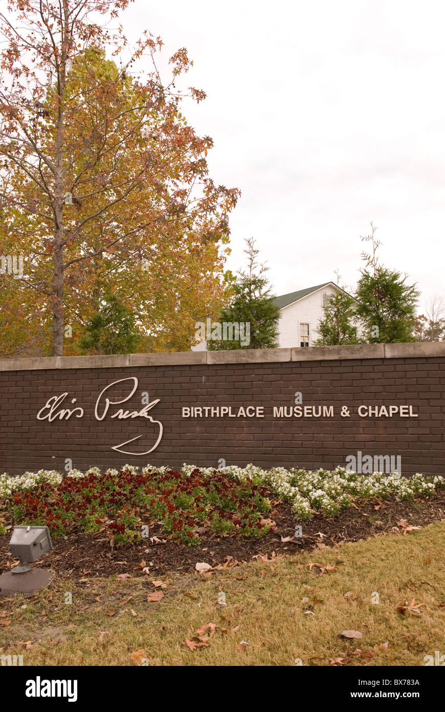 Musée Maison natale d'Elvis Presley Tupelo Mississippi USA Chapelle Banque D'Images
