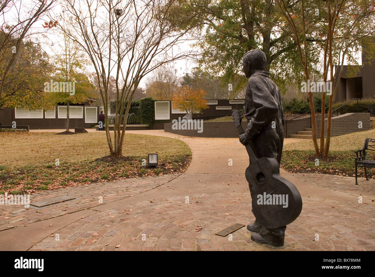 Statue d'Elvis à berceau Tupelo Mississippi USA Banque D'Images