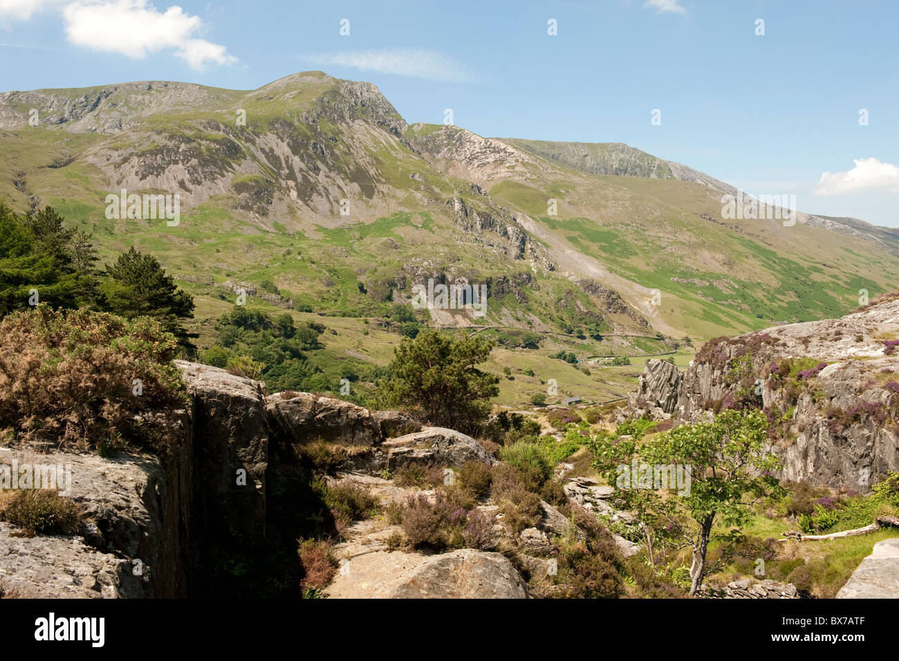 Ogwen Valley Montagne Snowdonian Banque D'Images