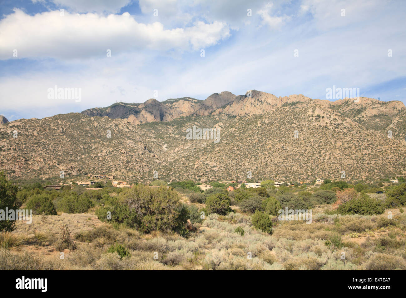 Montagnes de Sandia, Albuquerque, New Mexico, USA Banque D'Images
