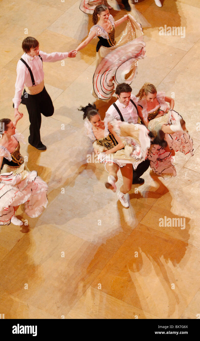 Balle d'opéra, ballet, danse, danseurs, entree, cancan Banque D'Images