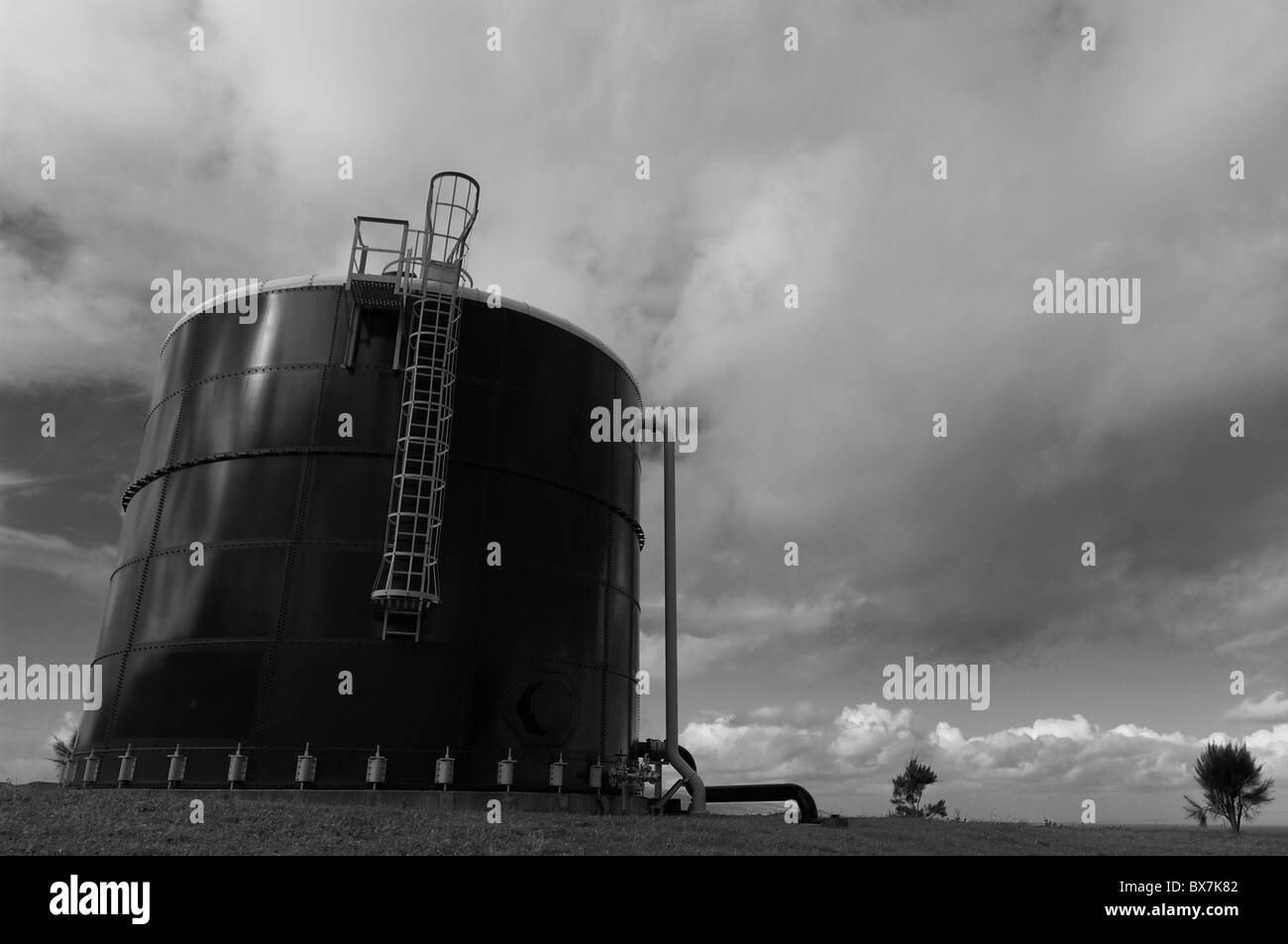 Pris dans l'installation d'un système géothermique dans les Açores utilisés pour produire de l'énergie/électricité Banque D'Images