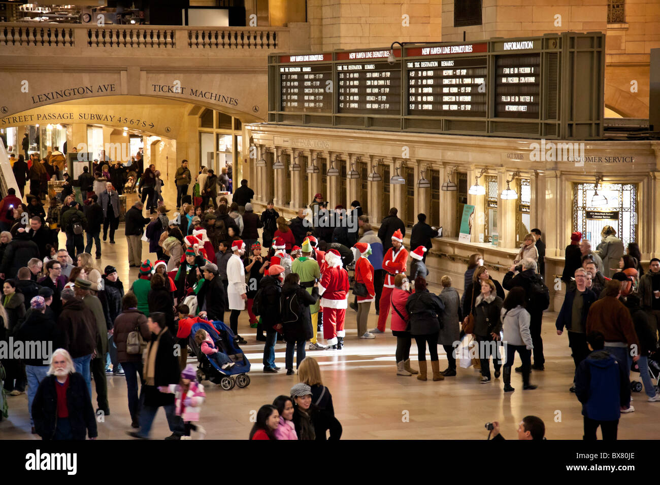 Saison des fêtes à Grand Central terminal, NYC 2010 Banque D'Images