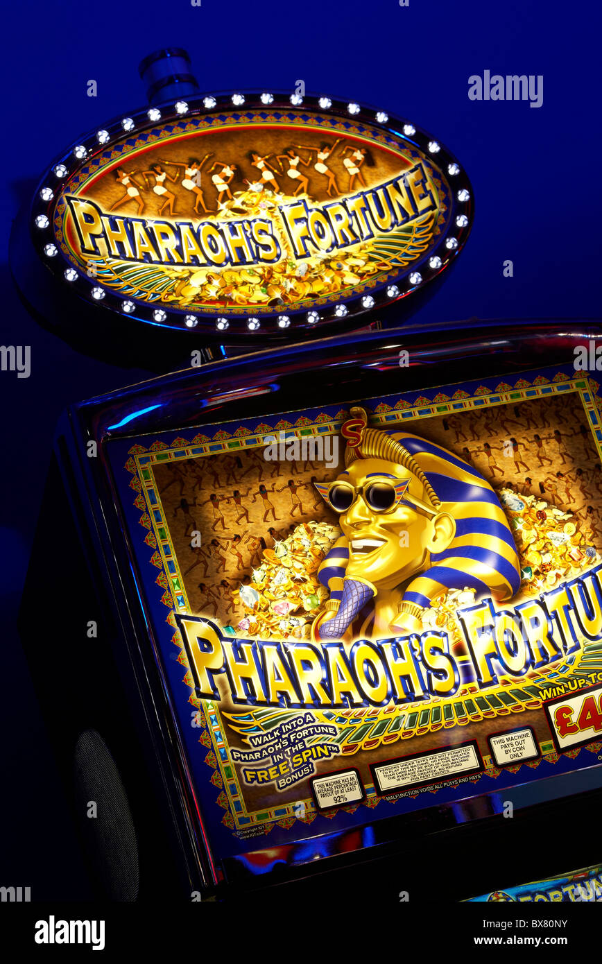 Pharaons Fortune slot machine Banque D'Images