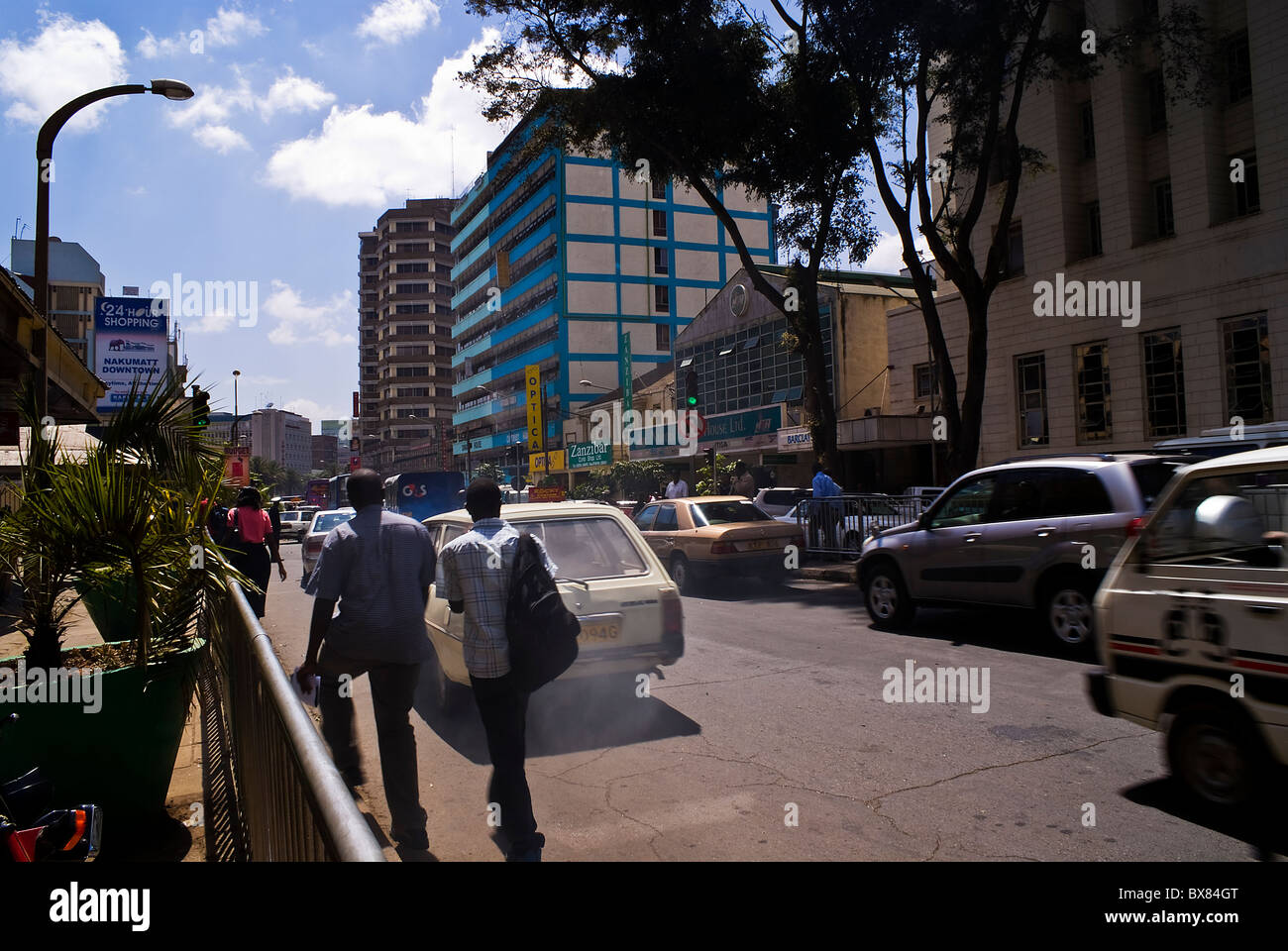 Scène urbaine de Nairobi Banque D'Images