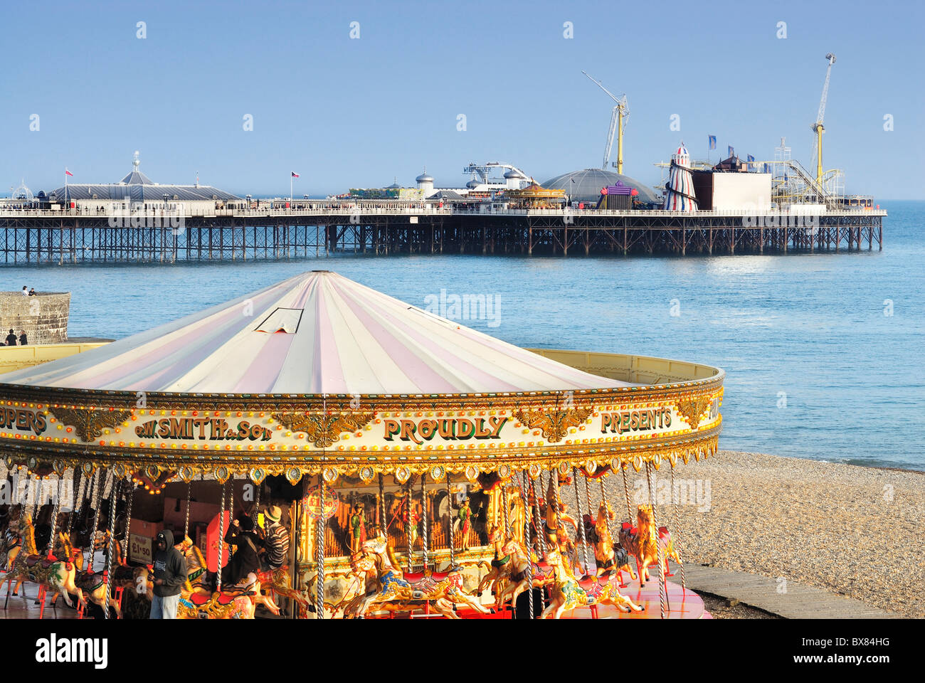 La plage de Brighton, Sussex Banque D'Images