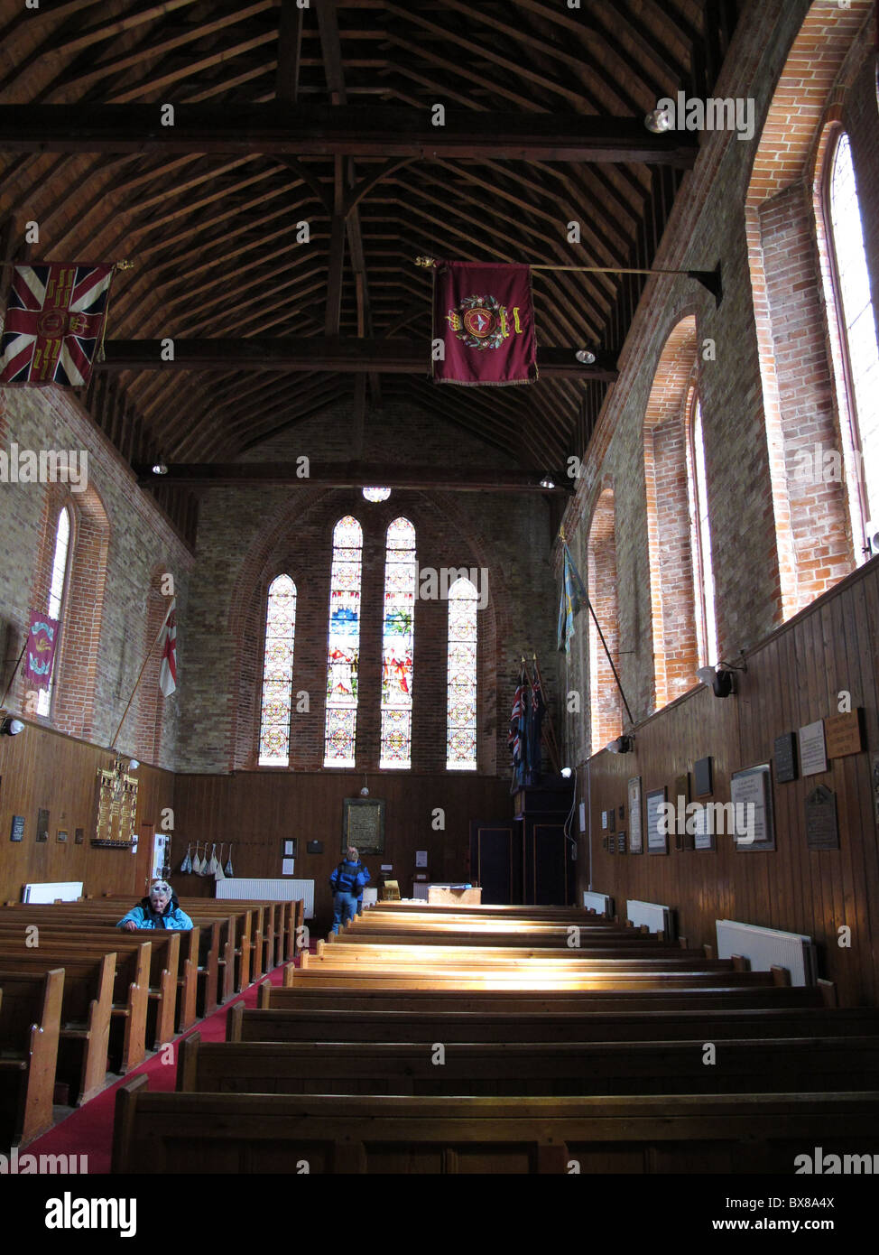 À l'intérieur de la cathédrale Christ Church, Port Stanley, îles Falkland Banque D'Images