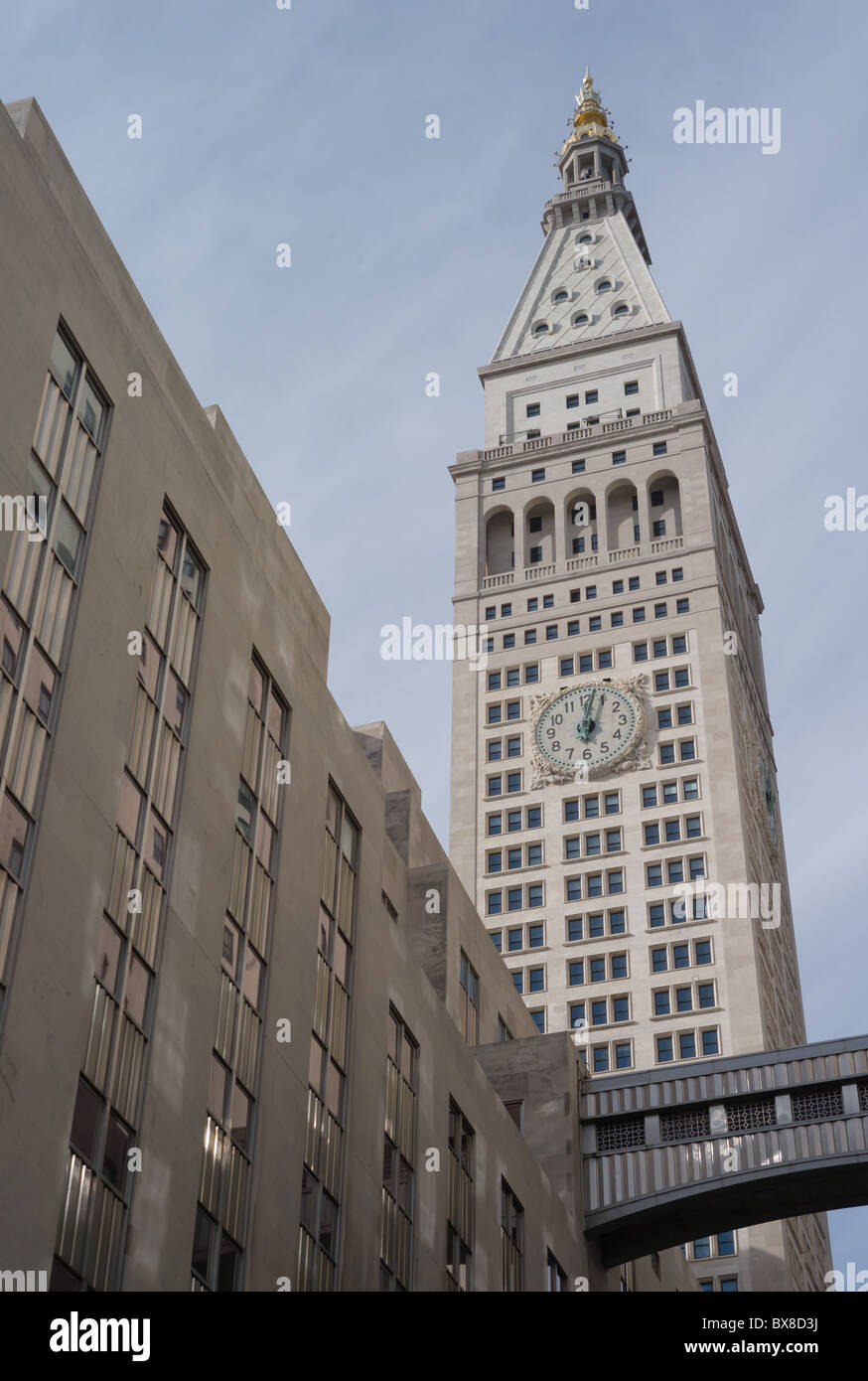 La Metropolitan Life Insurance Company Tower à New York. Banque D'Images