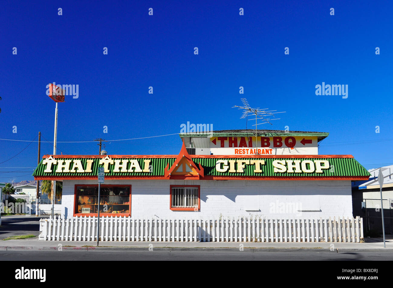 Thai Thai cadeaux & Restaurant le long de Las Vegas Boulevard, Las Vegas, Nevada, USA Banque D'Images